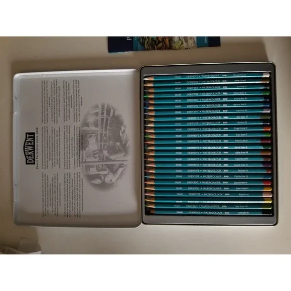 Derwent watercolor pencils tin no. 32883 wfdjnjc.com